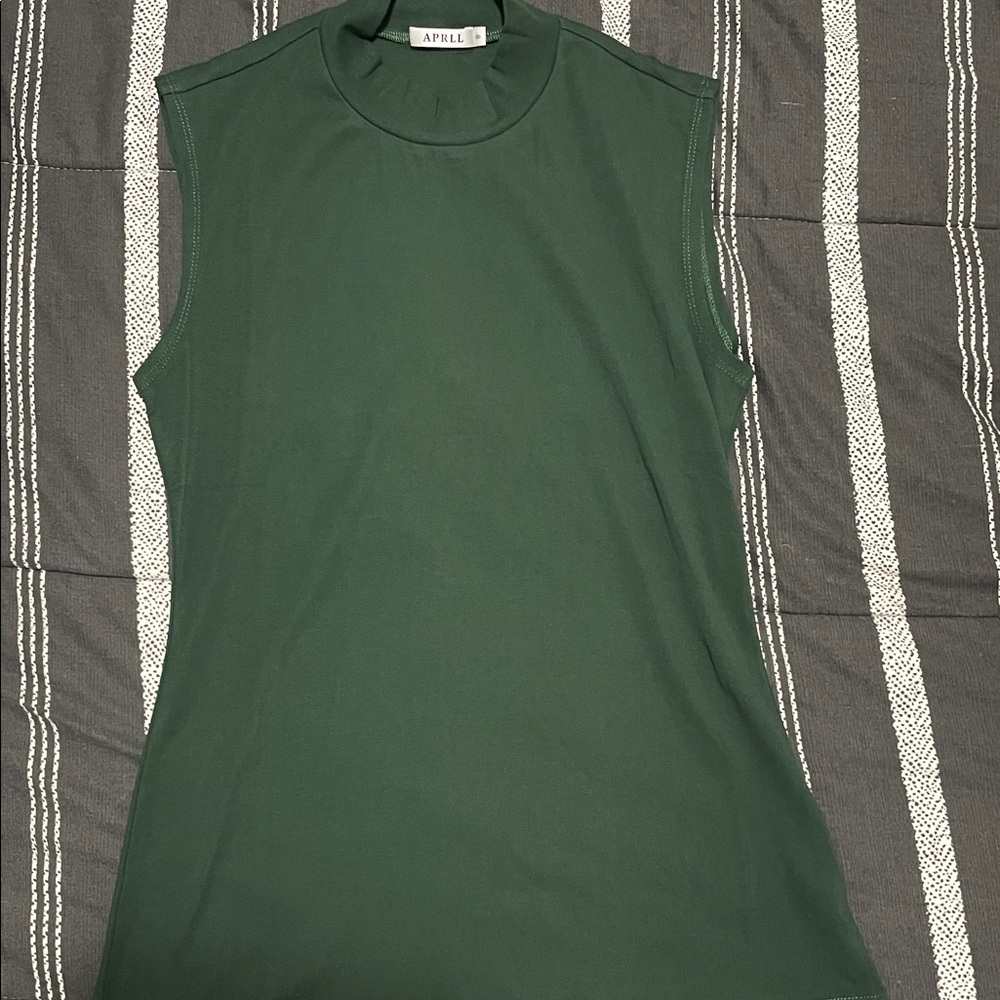Forest Green Mock neck